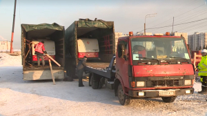 Машины для заливки льда приехали на «СКА Арену»