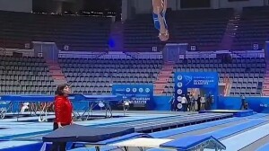 Две медали завоевали петербуржцы на этапе Кубка мира по прыжкам на батуте